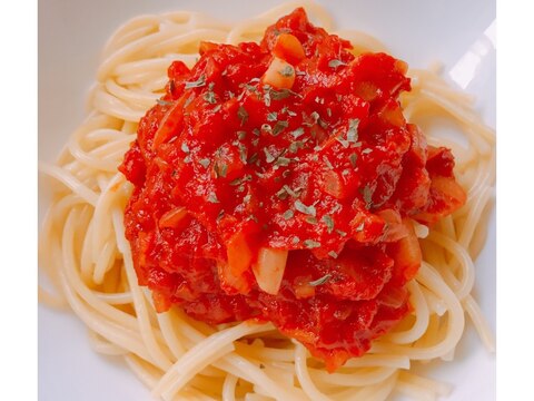 ケチャップ・コンソメ不要!ガーリックトマトパスタ♪